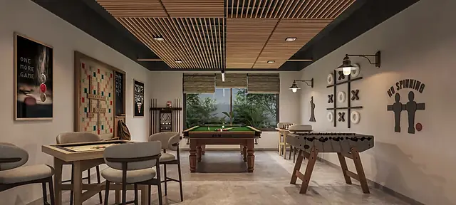 Indoor games lounge