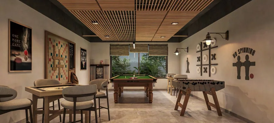 Indoor games lounge