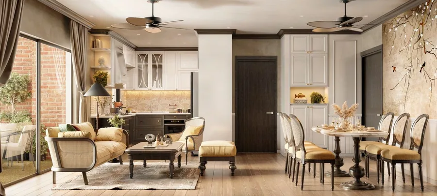 Living and dining