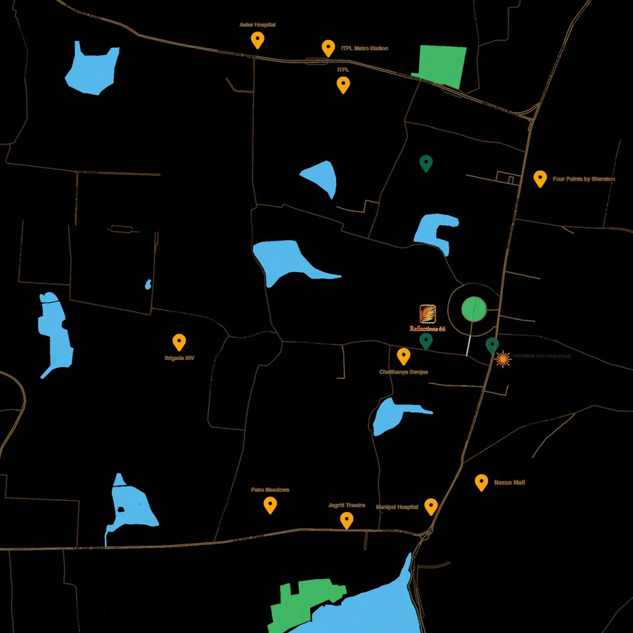 Location map — Reflections 66, Whitefield