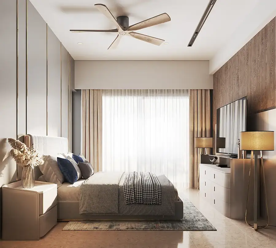 A 1 BHK bedroom