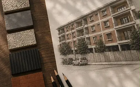 Reflections, Block 2 — artist's sketch